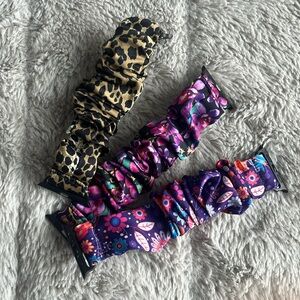 Apple Watch Band Scrunchie, 3, Never used, Elastic Solo Loop Bands Women